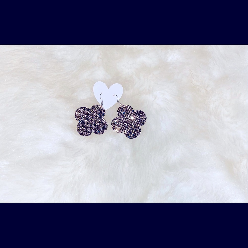 Faux leather earrings